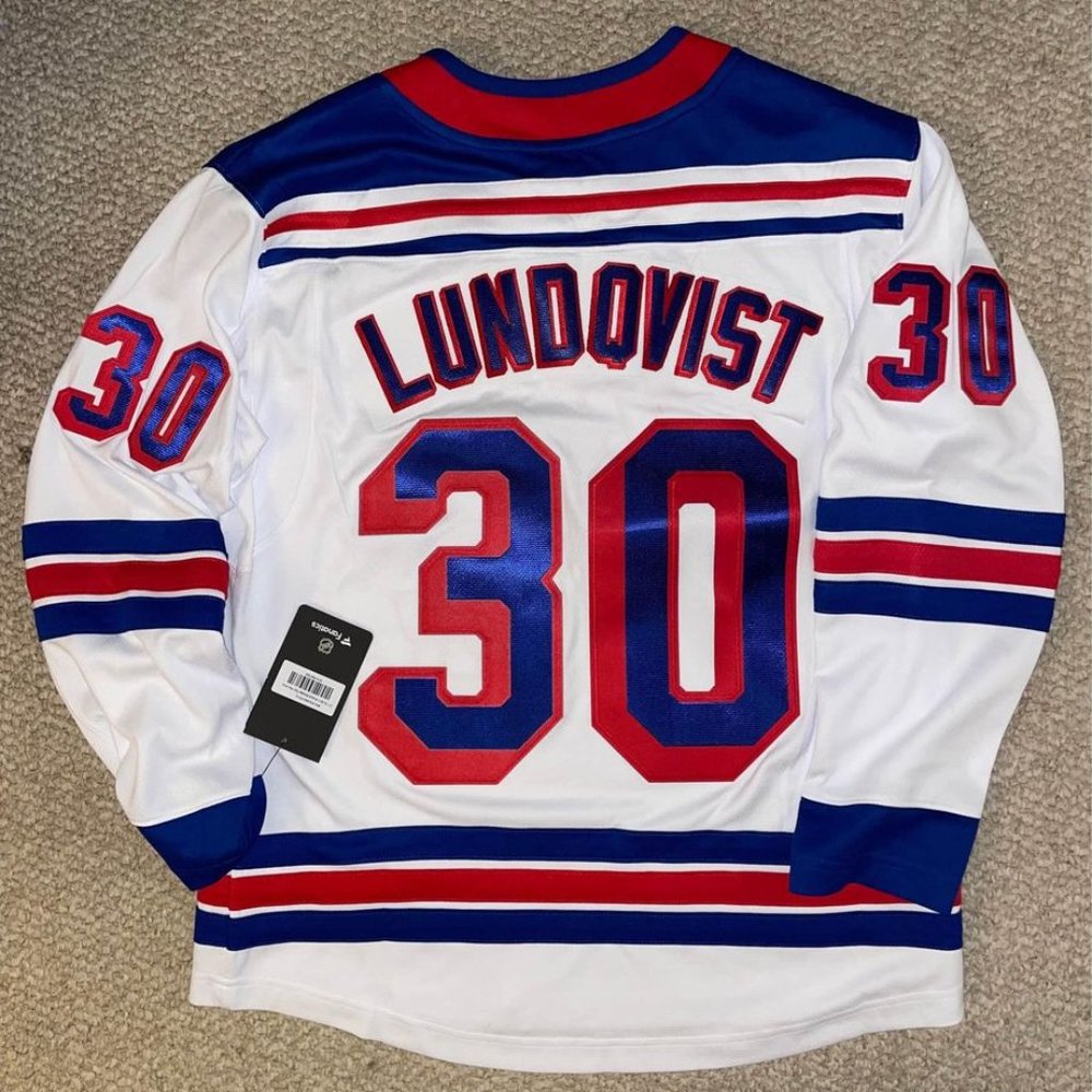 Custom Henrik Lundqvist 30 New York Rangers Authentic NHL jersey men’s small NWT
